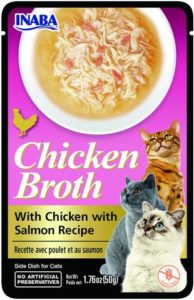 Inaba CHICKEN BROTH Rosół z mięsem z kurczaka i łososia dla kota 50 gr