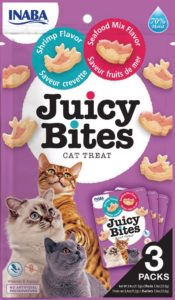 INABA Juicy Bites wilgotny przysmak dla kotów Krewetki & Owoce morza